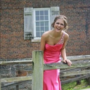 Pink formal/prom dress. Floor length, worn once.